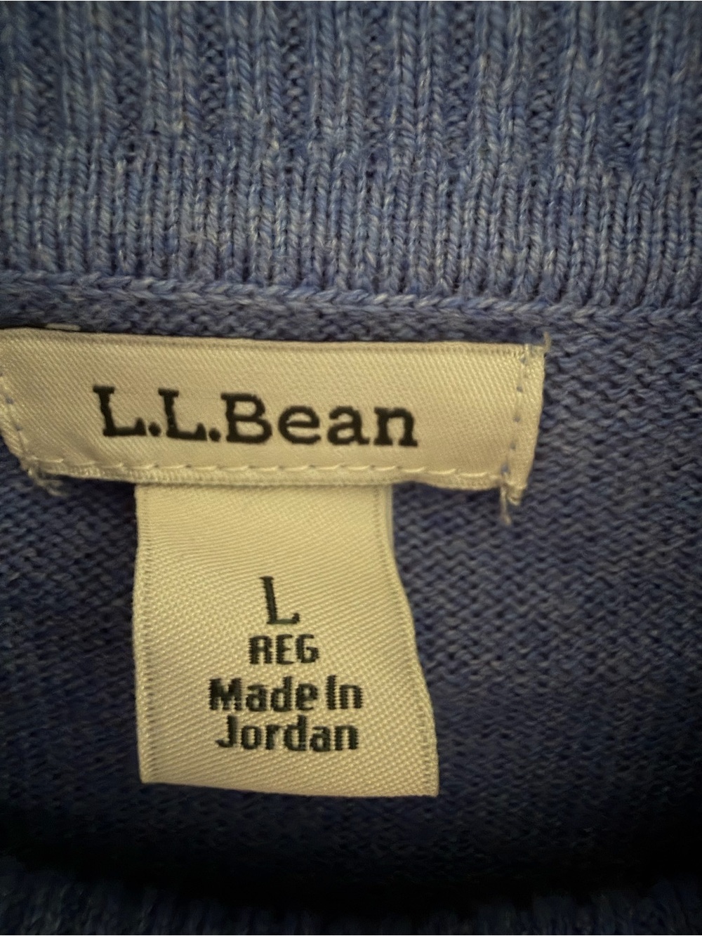 LL Bean Womens L Cotton Cashmere Turtleneck Sweater Long Sleeve Soft Coastal - Picture 6 of 9